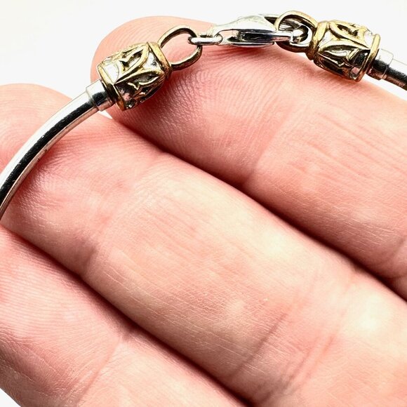 Rare Gems En Vogue Michael Valitutti Charm Slide Sterling silver Bangle Bracelet - Picture 3 of 4